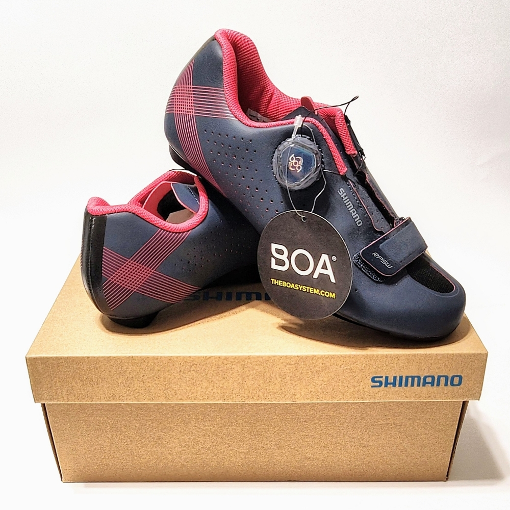 Shimano SH-RP501 Women's Road Cycling Shoe EU 39 US 7.2 Navy Red